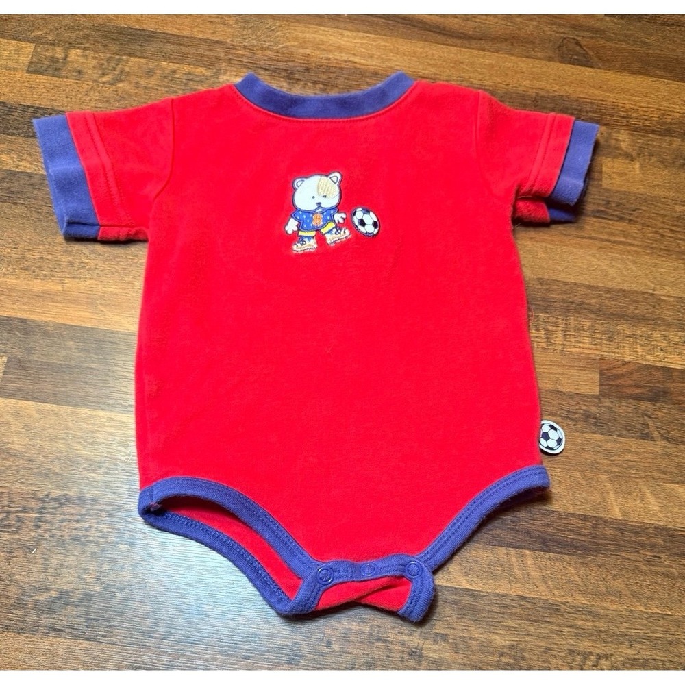 Boys vintage infant outfits.  Okie dokie rainbow tag. Size 0-3 months. Soccer
